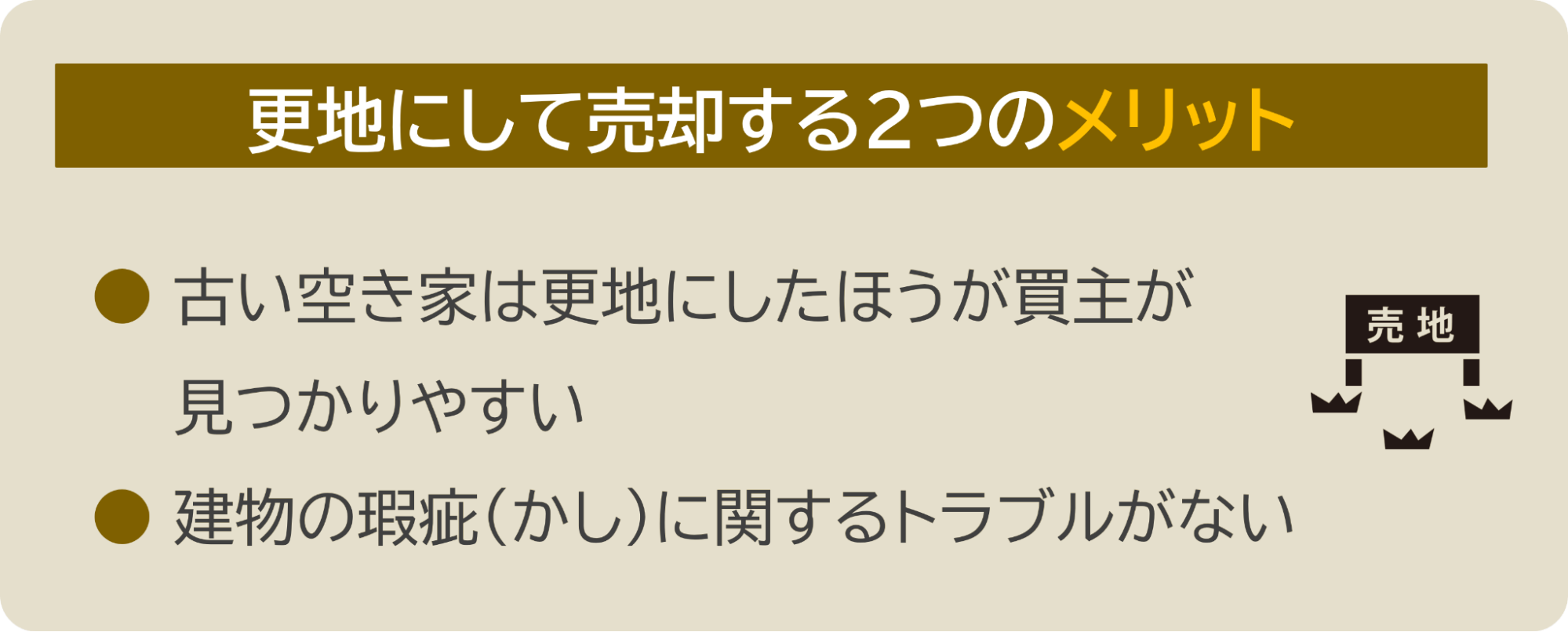 更地売却のメリット